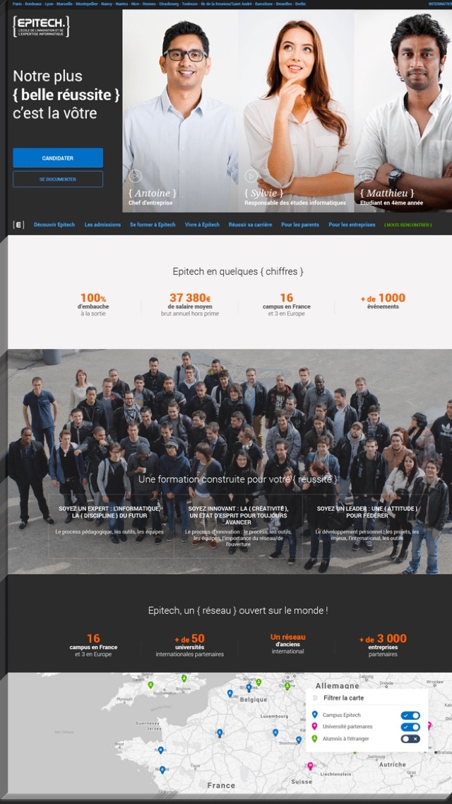 Réseau Epitech sur WordPress