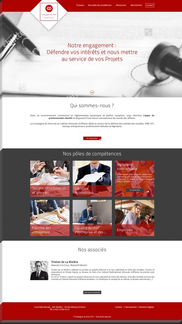 Campagnie du droit WordPress