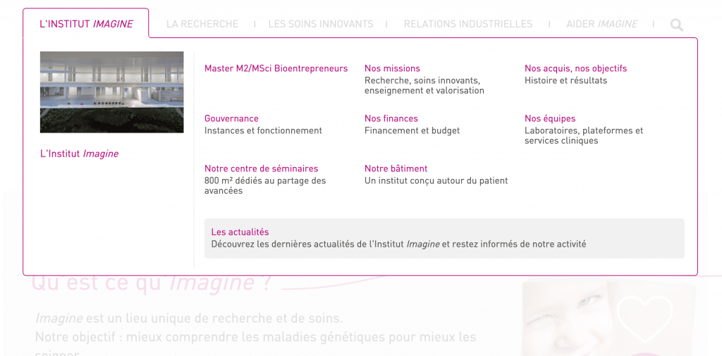 Menu original Joomla